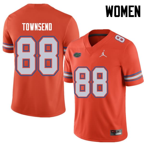 NCAA Florida Gators Tommy Townsend Women's #88 Jordan Brand Orange Stitched Authentic College Football Jersey MZW3664PZ